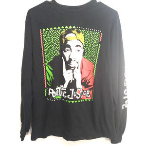 Hybrid 2pac Poetic Justice long sleeve tee, size M